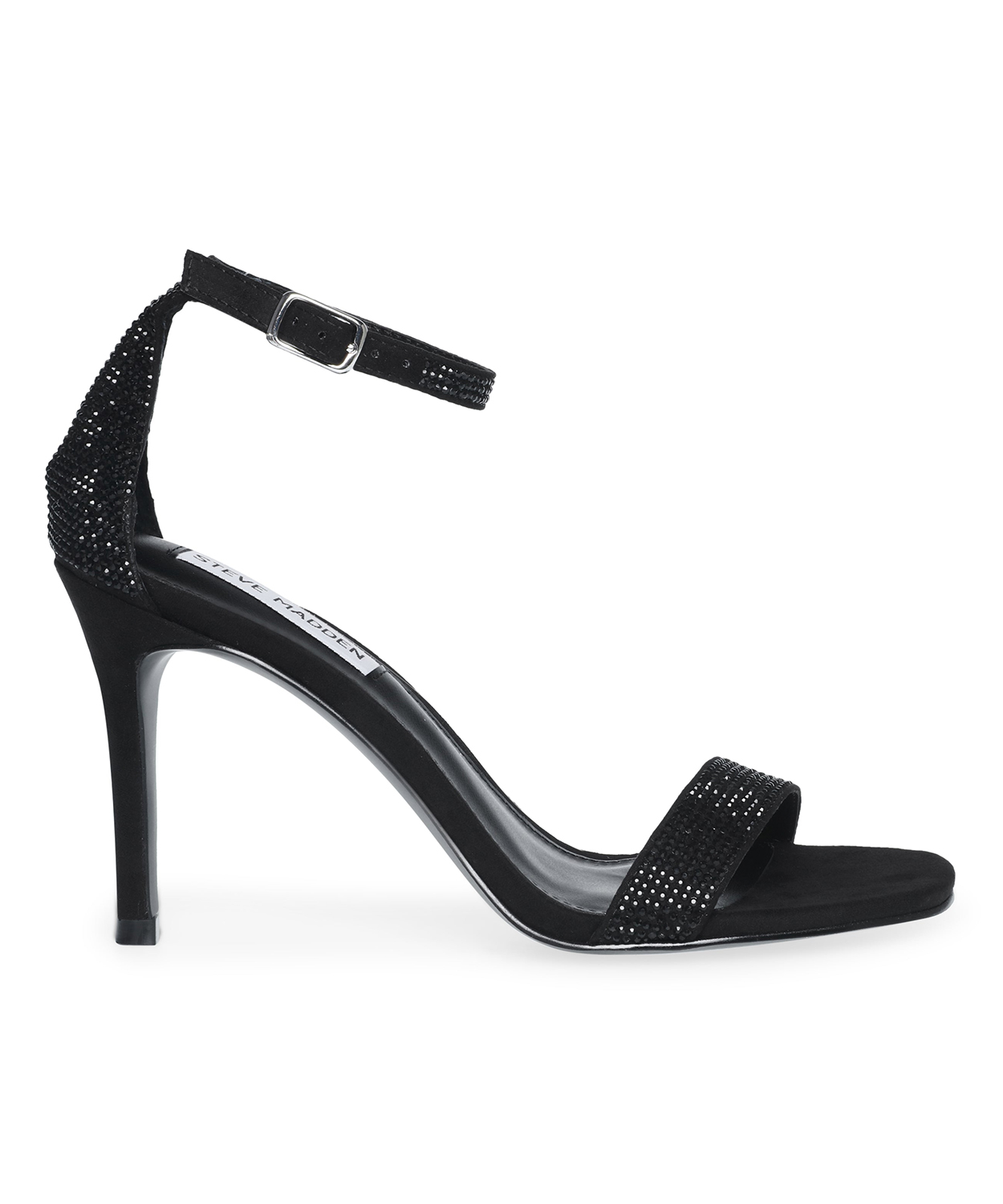 Sandales à Paillettes Steve Madden ISTA-R - Noir - Tailles 34 à 41 - Neuf Avec Boîte