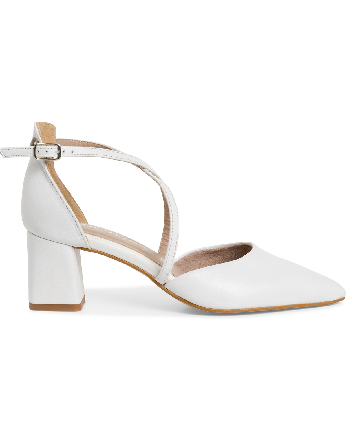 Tamaris Décolleté Donna Con Tacco A Blocco - Sandali Eleganti In Pelle Con Cinturino Alla Caviglia, Tacco 6.5 Cm