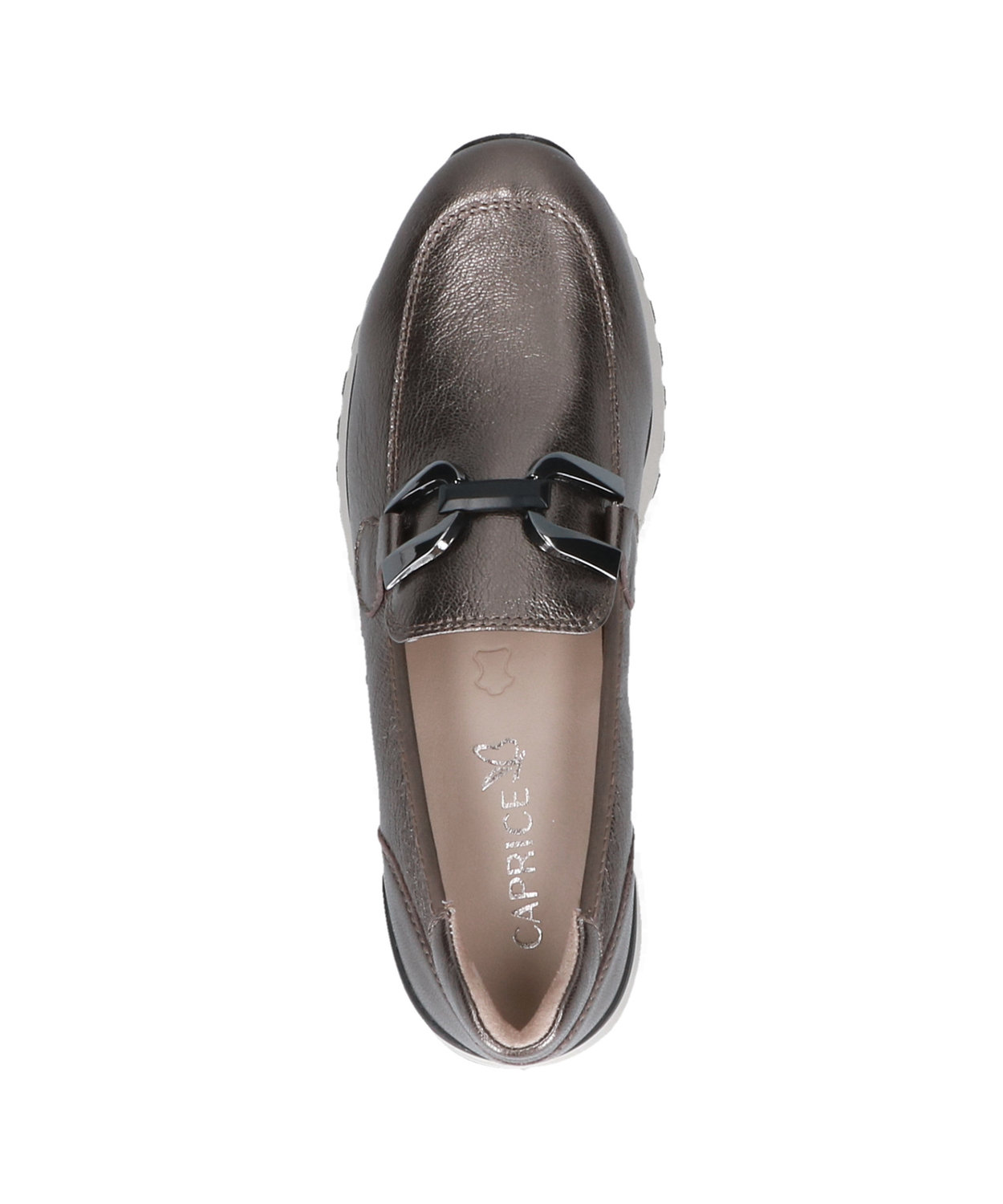 Mocassins CAPRICE Femme Cuir 9-24700-43 – Confort Exceptionnel Marche Toute Journée Talon Plat